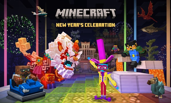 Minecraft New Year’s Celebration Key Art